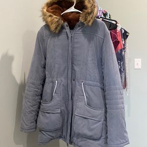 Baby wearing jacket with 2 inserts!